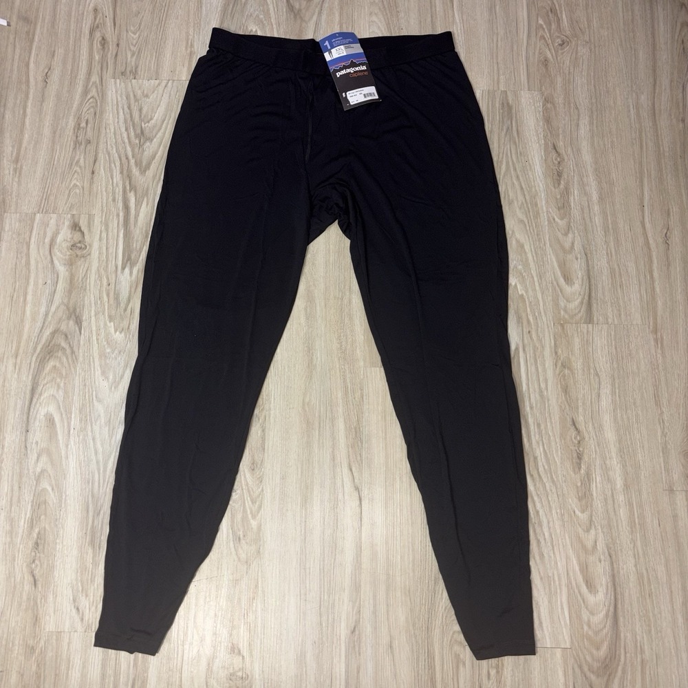 Patagonia Capilene Silkweight Baselayer Pants‎ Black XXL Slim Men Athletic